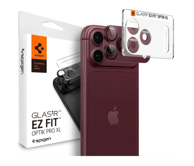 Spigen Glass tR EZ Fit Optik Pro XL 1 Pack do iPhone 18 Pro (dark c - 1586436 - zdjęcie